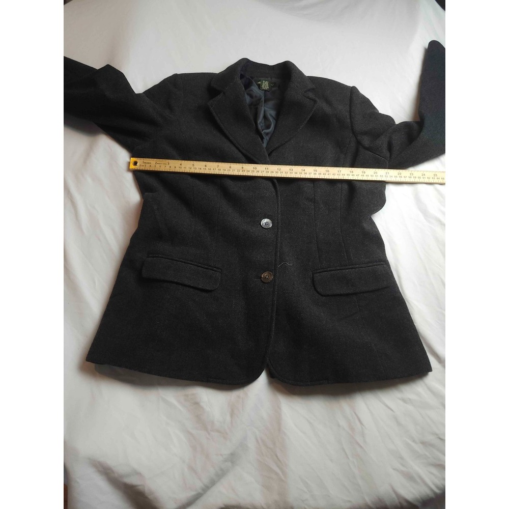 Vtg‎ 90s Eddie Bauer Blazer Womens L Dark Academia Office Siren Corporate Chic - Picture 3 of 6